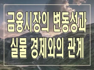 금융시장의 변동성과 실물 경제와의 관계